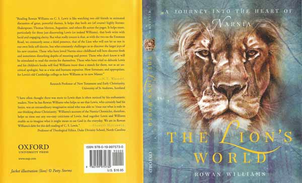 The Lion's World by Rowan Williams - book cover drawing by Patty Storms